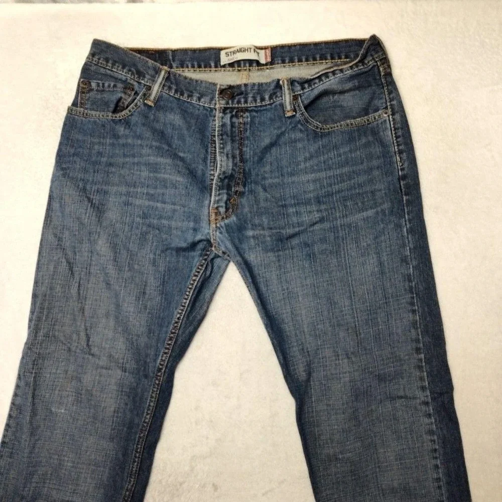 Levis 505‎ Jeans Mens 36x30 Blue Y2K Straight Medium Denim Regular Fit 5-Pocket